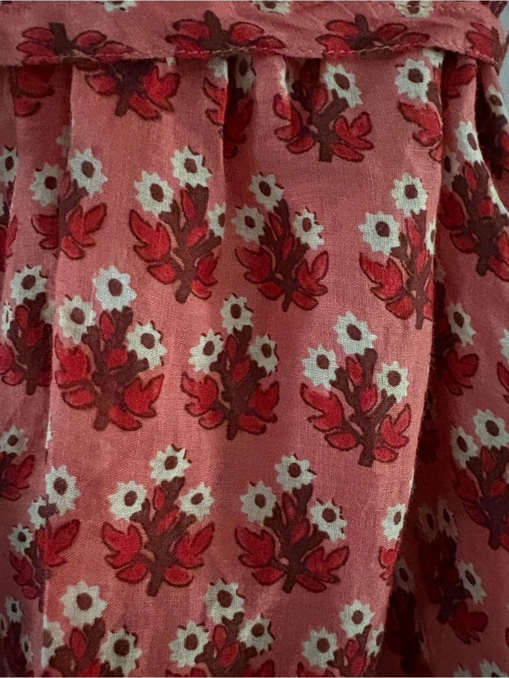 J. Crew Pink Patterned Long-Sleeve V-Neck Wrap Dress